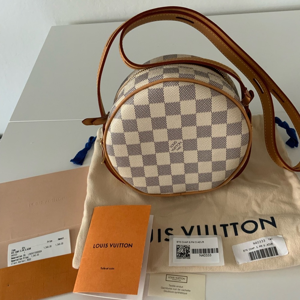 Louis Vuitton Boite Chapeau Souple PM Damier Azur